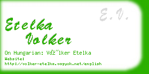 etelka volker business card